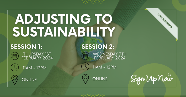 Adjusting to Sustainability Webinars